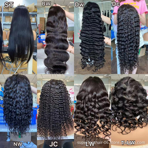 Wholesale 360 Lace Frontal Wigs For Black Women With Baby Hair High Density Silk Straight Human Hair 360 Lace Frontal wigs